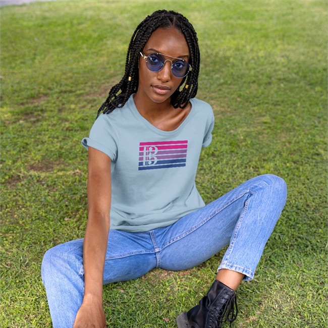 Threatening Music Notation Bisexual And Alto Clef Bi Flag Tee