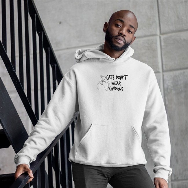 Shirts That Go Hard Cats Don't Wear Condoms Tee Shirt