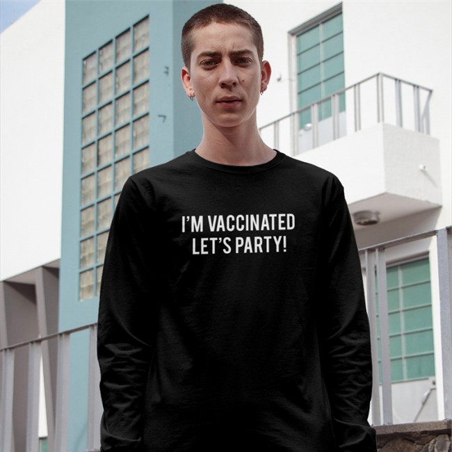 I'm Vaccinated Let's Party Shirt Black