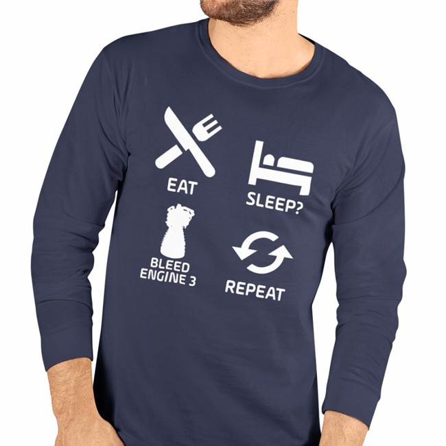 Eat Sleep Bleed Engine 3 Repeat T Shirt