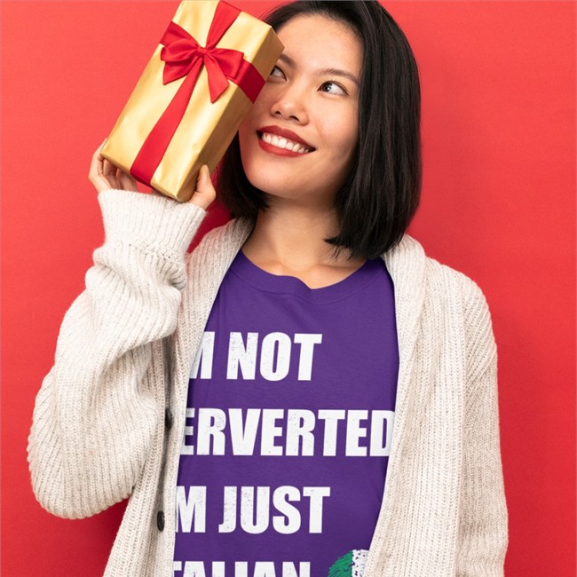Lord Miles Routledge Adventures I'm Not Perverted I'm Just Italian Tee Shirt Real Lord Miles