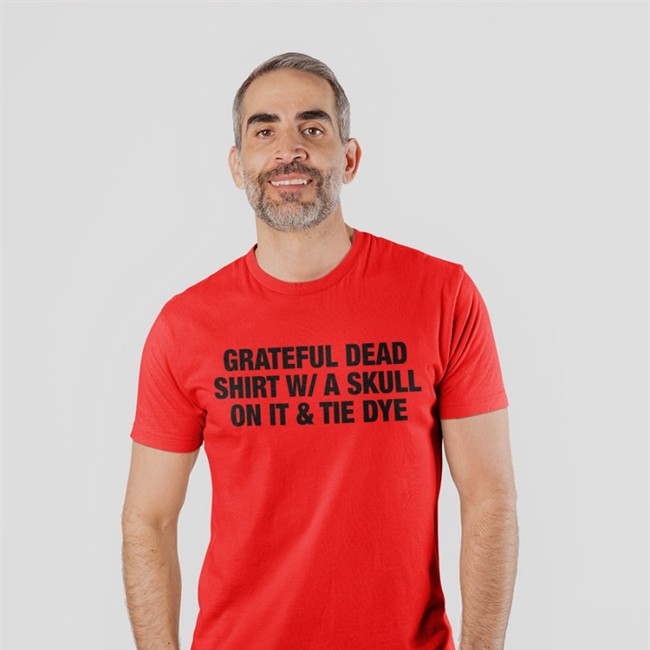 Grateful Dead Shirt W A Skull On It Tie Dye Shirt White