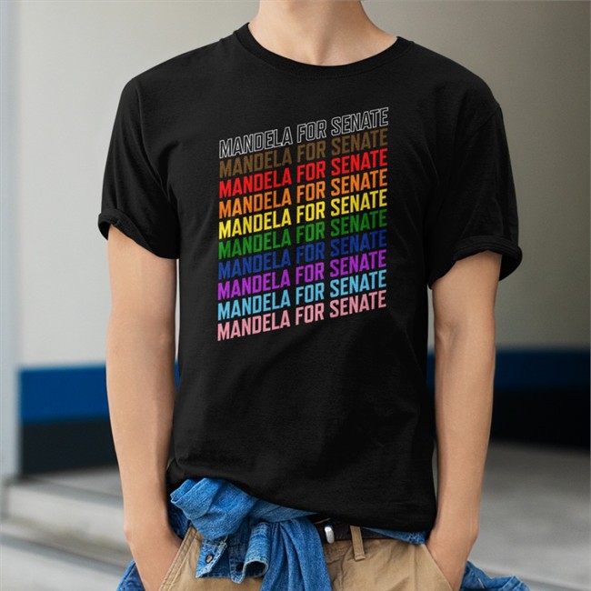 Mandela For Senate Tee Shirt Cory Booker