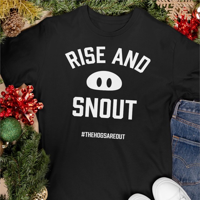 Bonfire Merch Rise And Snout Arkansas Vs Byu Football #Thehogsareout Tee John Nabors Jacobchatch