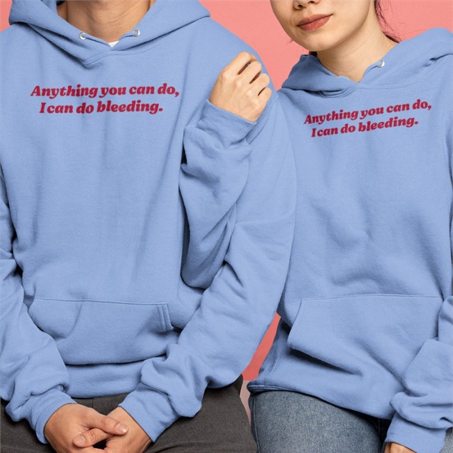 Anything You Can Do I Can Do Bleeding Sweatshirt White By Pebs Rn Anything You Can Do I Can Do Bleeding T Shirt