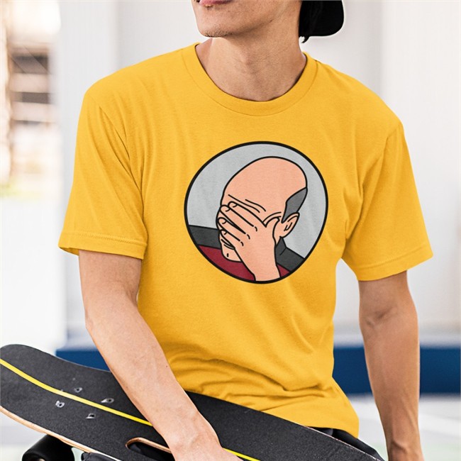 Raspberry Pi Epic Facepalm Picard Tee Raspberry Pi Epic Facepalm Picard Tee Shirt