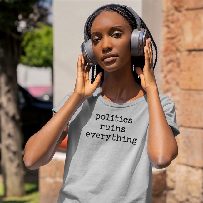 Viva Frei Merch Politics Ruins Everything Long Sleeve Tee Thevivafrei Politics Ruins Everything Shirt Viva Frei