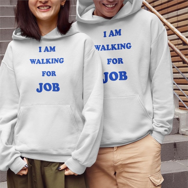 I Am Walking For Job Shirt White Rohan Gupta BJP4India I Am Walking For Job Shirts