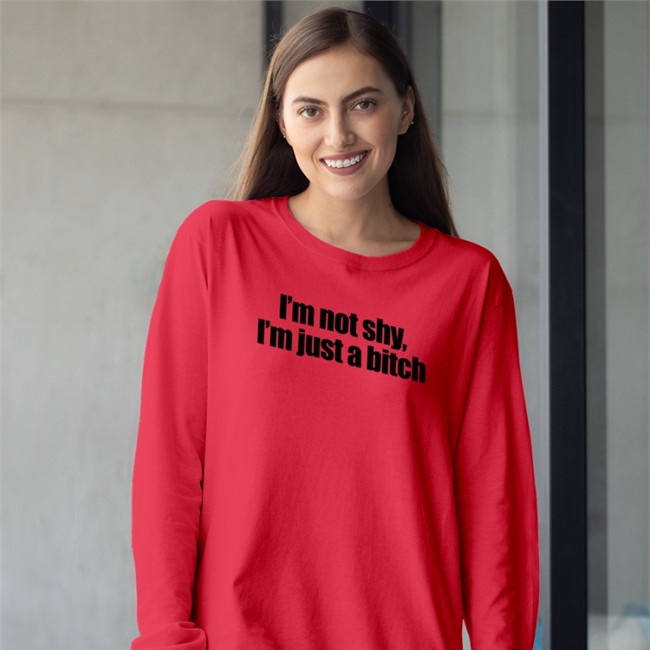 Red Giridivine I'm Not Shy I'm Just A Bitch T Shirt