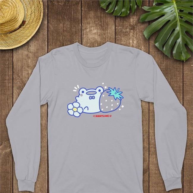 Friend The Frog Strawberries Shirt By Rainylune Hottopic Merch Friend The Frog Strawberries Long Sleeve Tee Shirt By Rainylune