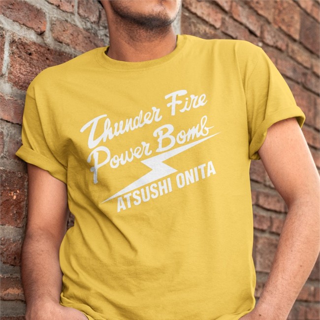 Atsushi Onita Thunder Fire Power Bomb Sweatshirt Atsushi Onita Thunder Fire Power Bomb Shirt