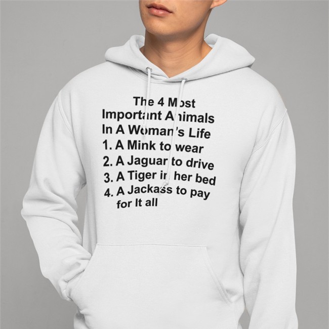 The 4 Most Important Animals In A Woman's Life Cap Boomer Core The 4 Most Important Animals In A Woman's Life Long Sleeve Boomer Core