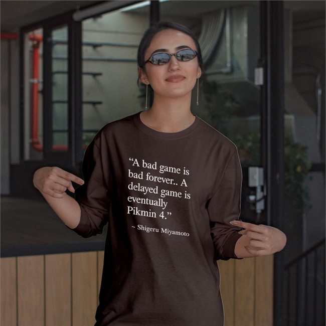 A Bad Game I Bad Forever Tee Shigeru Miyamoto A Bad Game I Bad Forever A Delayed Game Is Eventually Pikmin 4 Hoodies Nirbion