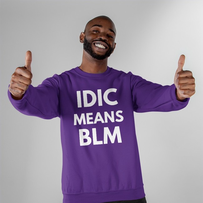 Idic Means Blm Shirt Heather Rae Barker Idic Means Blm Cap Thad Tyranicus