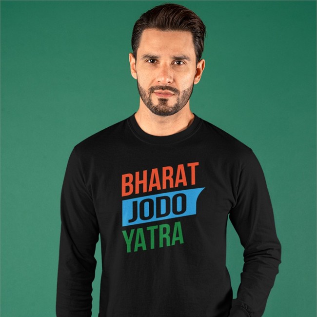 Ashok Kumar Pandey Bharat Jodo Yatra Tee Shirt Ashok_Kashmir Bharat Jodo Yatra Sweatshirt