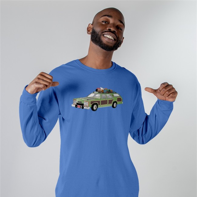 Family Truckster Tee Antarctic Blue Super Sports Wagon Family Truckster Shirt Super 70s Sports Store