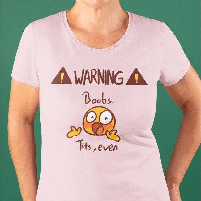 Warning Boobs Tits Even Shirts Onyx the Gem God Trish Grimnight Castellanos Warning Boobs Tits Even T-Shirts