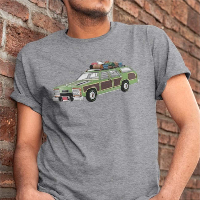 Family Truckster Tee Super 70s Sports Store Antarctic Blue Super Sports Wagon Family Truckster T Shirt