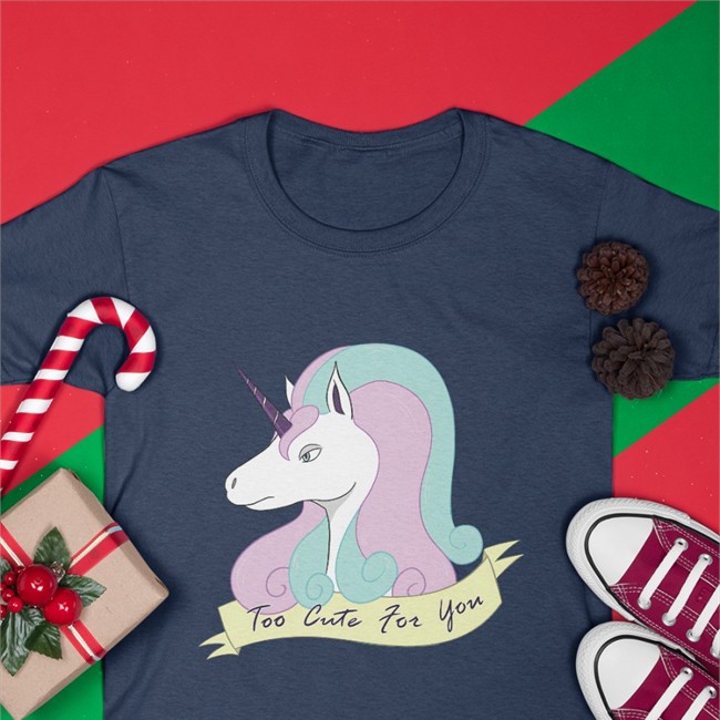 Greg Rapidash Unicorn Too Cute For You Shirt Whitewing