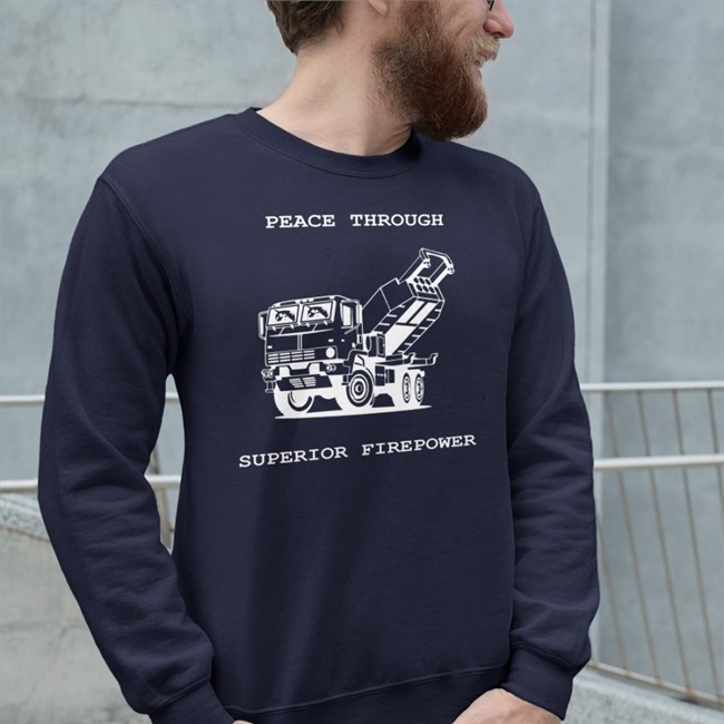 Duoble Dog On Truck Peace Through Superior Firepower Cap Hat Pol Woj