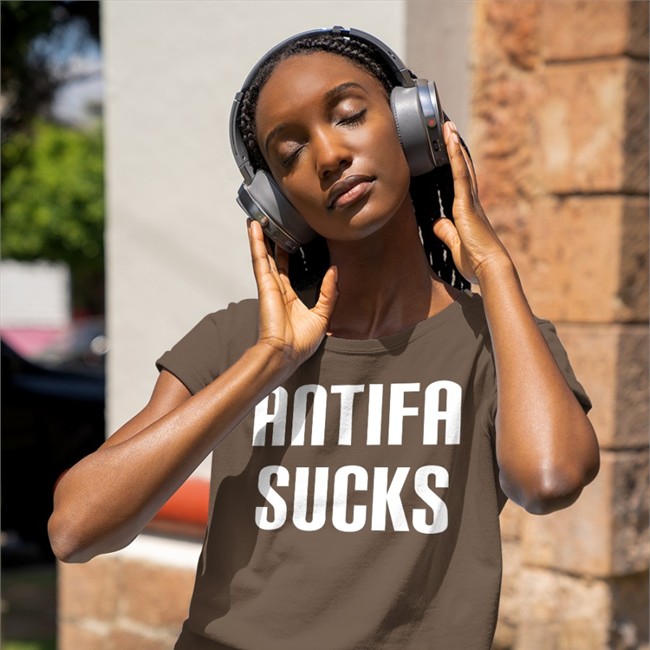 Antifa Sucks Shirts Ms Patriotic Antifa Sucks Long Sleeve Tee Mspatriotic503