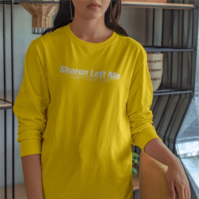 Barstool Sports Store Sharon Left Me Don't Look It Up T-Shirt Kenjac PMTsportsbiz Barstool Sports Store Sharon Left Me Don't Look It Up T-Shirt Kenjac