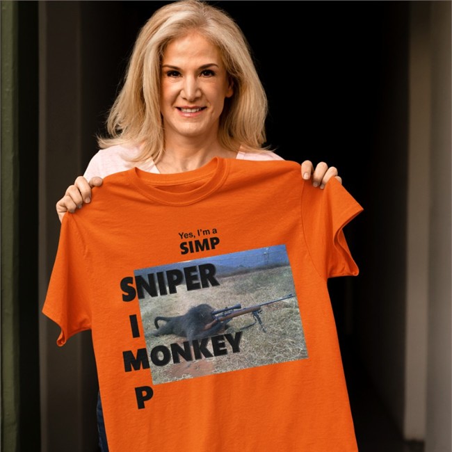 Shirts That Go Hard Yes I'm A Simp Sniper I Monkey P Shirt