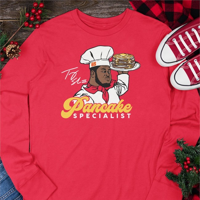 Pancake Specialist Shirt Charlie Hustle Merch Trey Smith Pancake Specialist Long Sleeve Tee Creed Humphrey