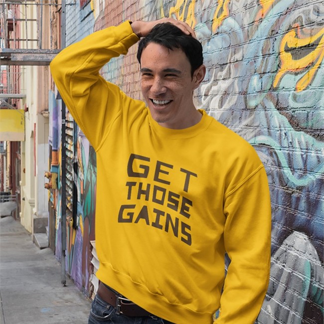 Wolfinwolfi Get Those Gains T Shirt Get Those Gains Sweatshirt