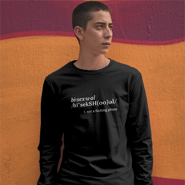 The Backbone Of Twitch Bisexual Not A Fucking Phase Long Sleeve Shirt