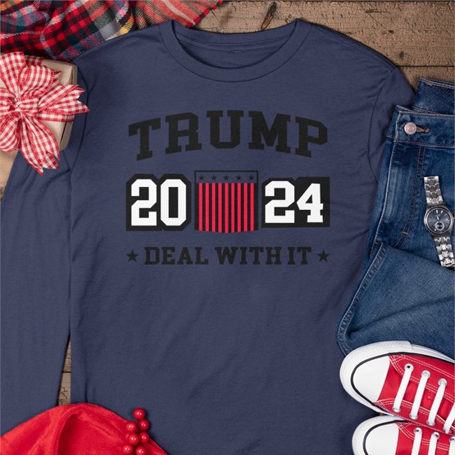 Best Seller Trump 2024 Deal With It Shirt Davram Trump 2024 Deal With It Long Sleeve Tee