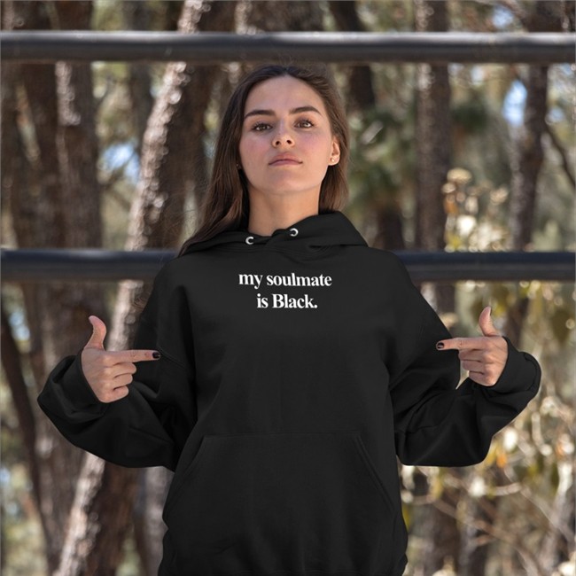 My Soulmate Is Black Tee Shirt My Soulmate Is Black Shirt