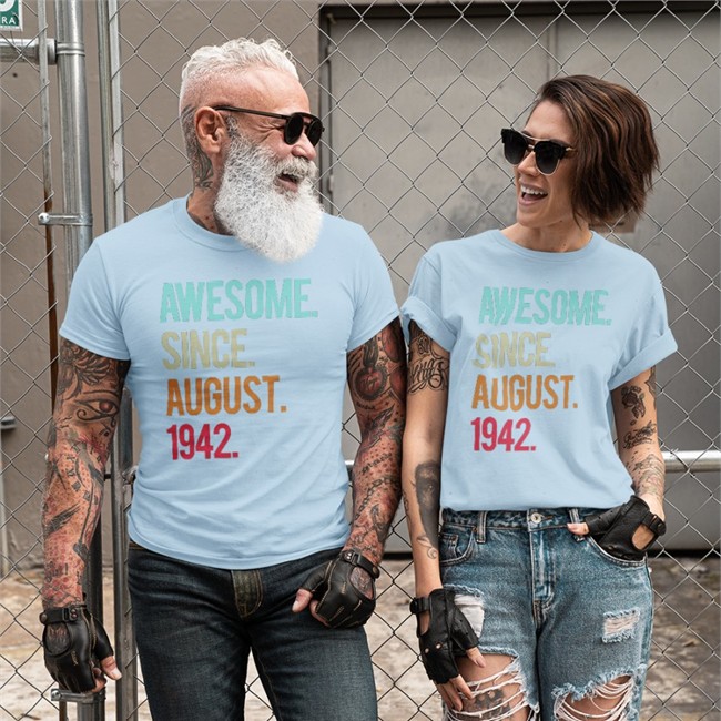 Awesome Since August 1942 Shirt Black Awesome Since August 1942 Shirt Isobel Isobelball5
