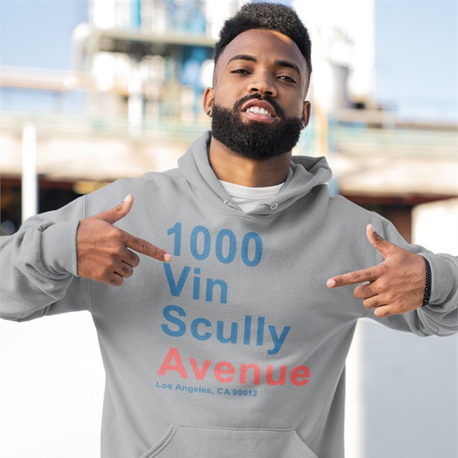 1000 Vin Scully Avenue Los Angeles CA 90012 Hoodie 1000 Vin Scully Avenue Los Angeles CA 90012 T Shirt