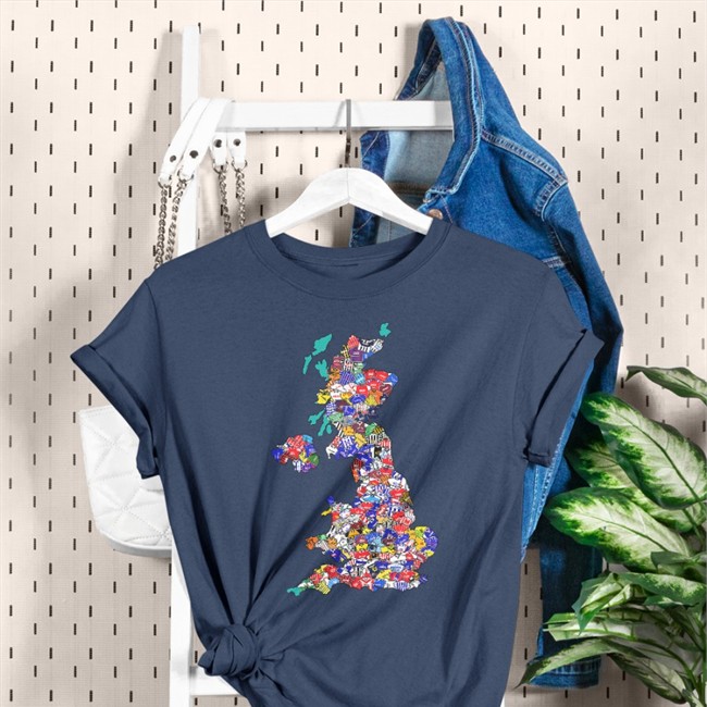 90'S Uk Shirts Map T Shirt