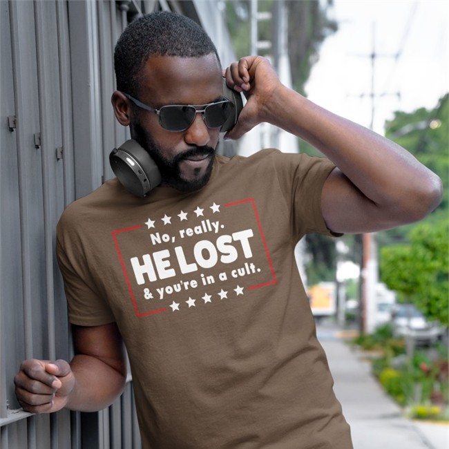 No Really He Lost & You're In A Cult Long Sleeve Tee Mr Q Of Maine No Really He Lost & You're In A Cult V Neck T Shirt Mr Q Of Maine
