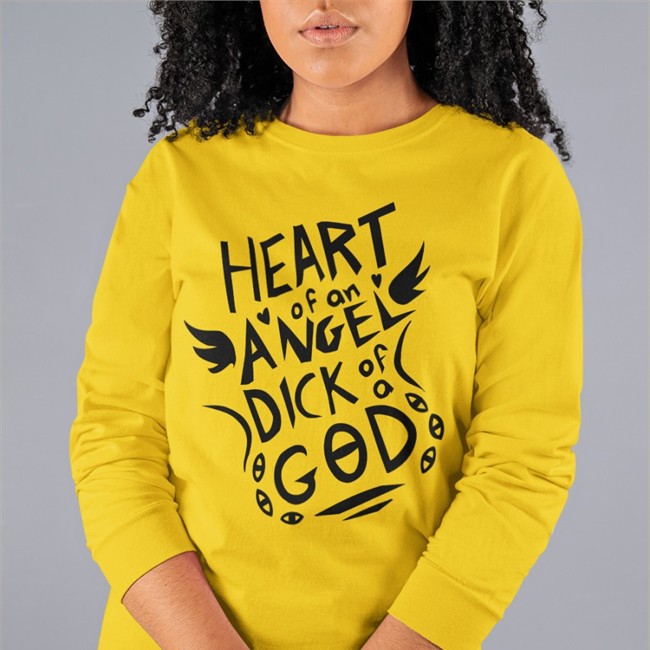 Heart Of An Angel Dick Of A God Shirts Yan Nucleose's Artist Shop Heart Of An Angel Shirt Yan Nucleose