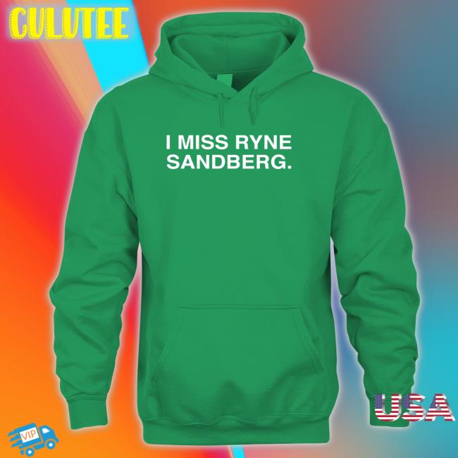 Obvious Shirts Shop I Miss Ryne Sandberg Hat I Miss Ryne Sandberg Hooded Sweatshirt Obvious Shirts Shop