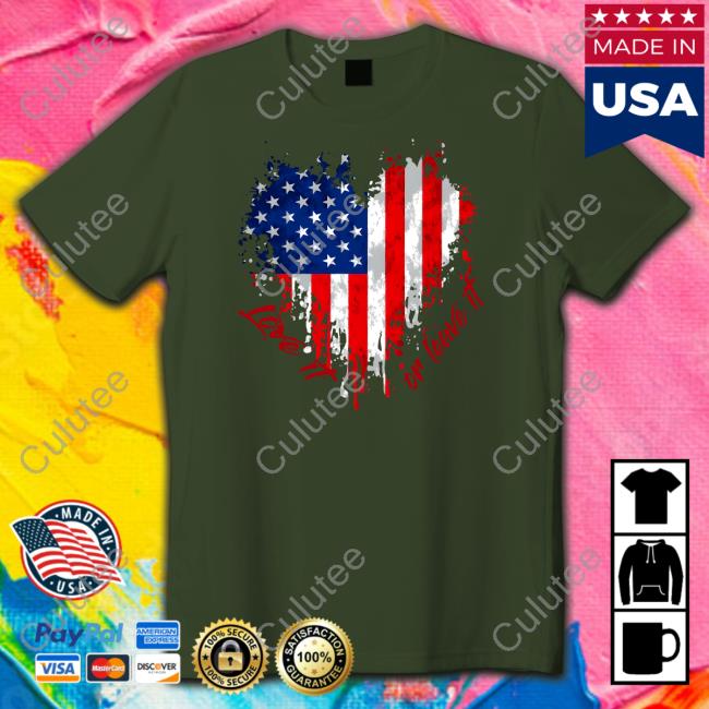 Love It Or Leave It American Flag Hoodie American Flag Love It Or Leave It Hoodie The Officer Tatum