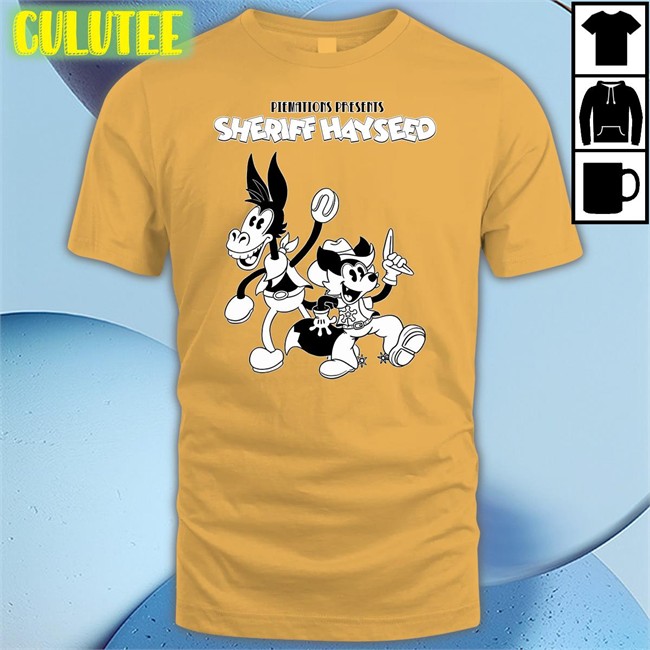 Fanfiber Merch Piemations Presents Sheriff Hayseed Tee Shirt Fanfiber Piemations Presents Sheriff Hayseed Tee Shirt Fanfiber Fanfiber Merch