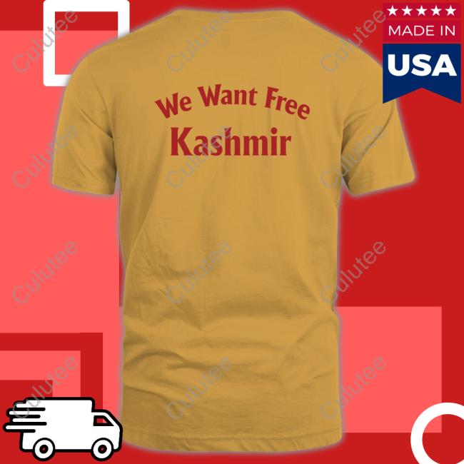 We Want Free Kashmir Shirt 2022 Melbourne Stadium Anas Kashmiri We Want Free Kashmir TShirts