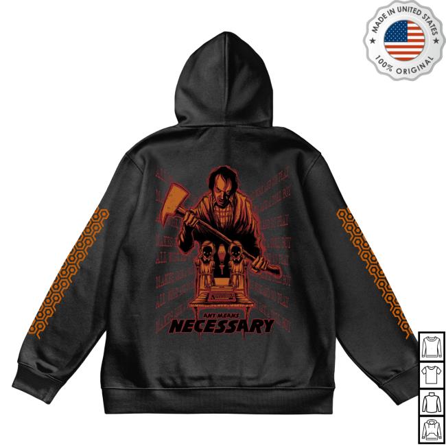 Official Any Means Necessary Clothing The Shining Crewneck Sweatshirt Black