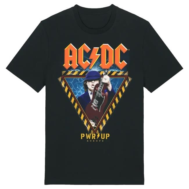 Official Ac Dc Merch Store AC/DC Angus Triangle 2024 Tour T-Shirt Ac Dc Shop Acdc Clothing