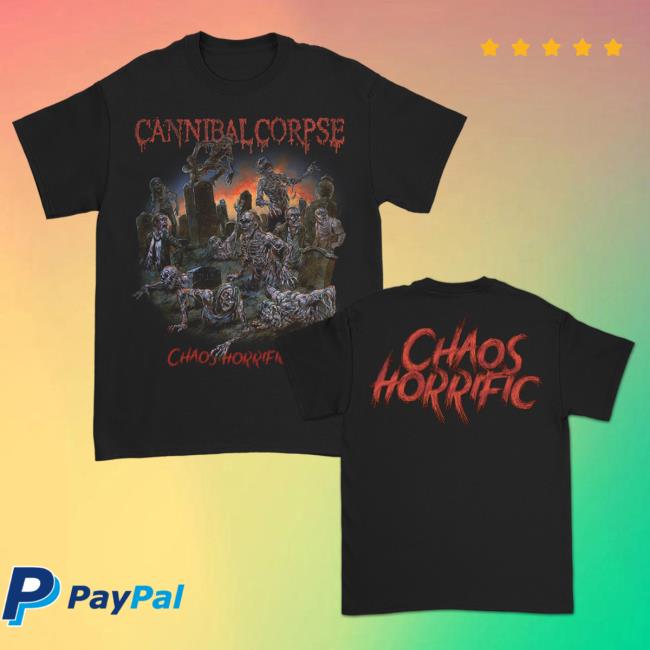 Official Kings Road Merch Store Cannibal Corpse Chaos Horrific Alternate Shirts (Black) Kings Road Shop CannibalCorpse