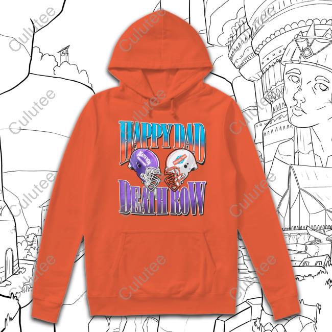 Official Happy Dad X Death Row Football T Shirt