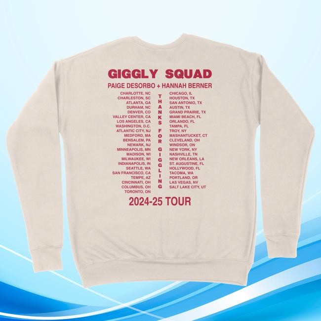 Giggly Squad Thank You For Giggling New Shirt (2024 - 2025 Version)