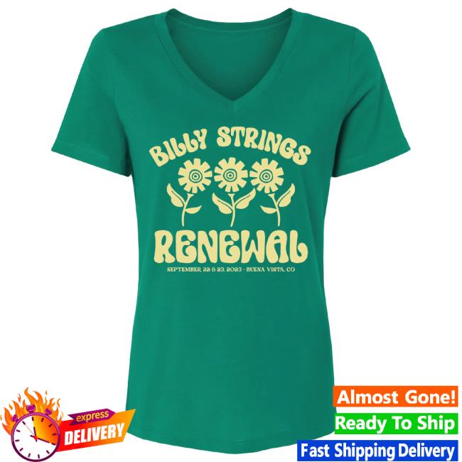 Billy Strings Renewal 2023 Flower Tee Shirt