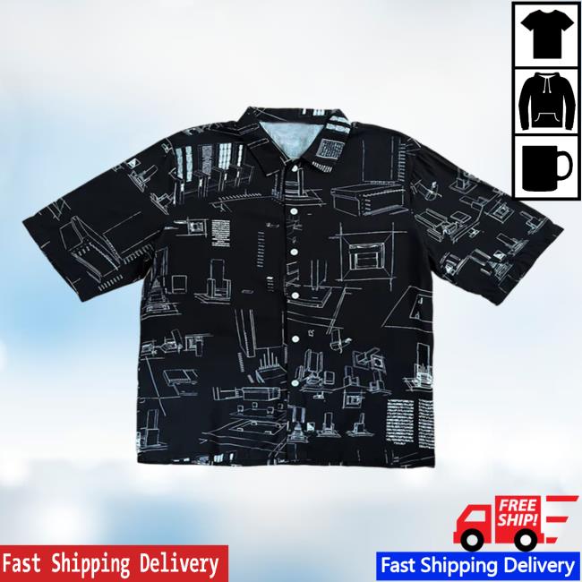 Madeon Merch Schematics Button Up Hawaiian Shirts
