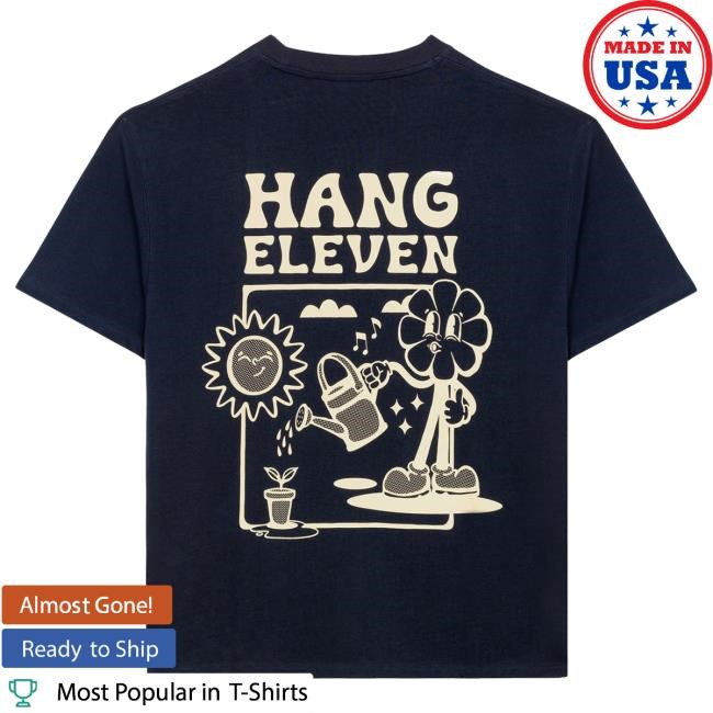 Official Hang Eleven Organic Gardening Shirt 2024 - Navy Blue