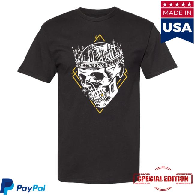 Official Jelly Roll Merch Jelly Roll Skull Crown Hooded Sweatshirt Jellyroll615